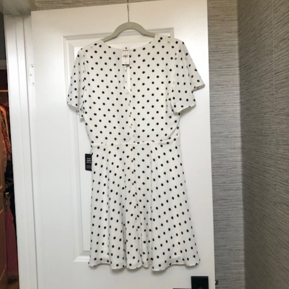 NWT Express Polka Dot Dress - Picture 2 of 3
